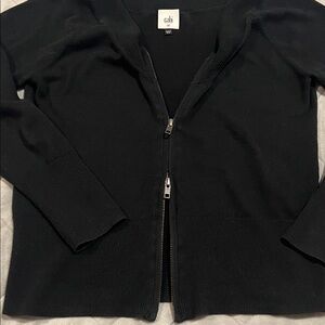 CAbi V-Neck Zip-Up/Down Sweater
